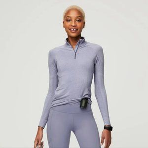 Figs Quarter Zip Vapor Blue Salta Underscrub Sz S